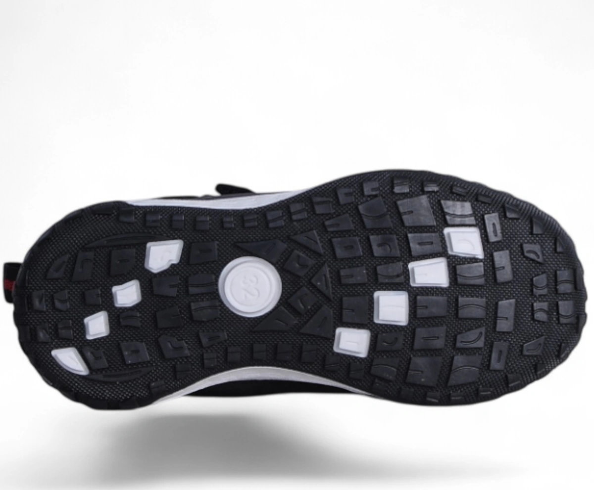 Visco 064 Siyah-kırmızı Erkek Çocuk Kışlık Bot Ayakkabı Siyah