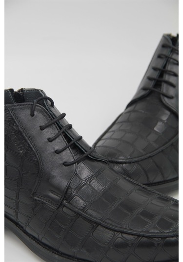 Cabani 319c1188 Erkek Klasik Bot - Siyah-siyah