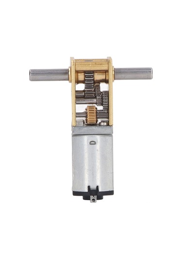 Aubyhe Dc6v 8rpm Yüksek Tork Çift Eksenli Motor, Düşük Hızlı Metal Dişli, Sabit Koltuklu, Robot/akıllı Araç Uygulamaları İçin 1218-n20