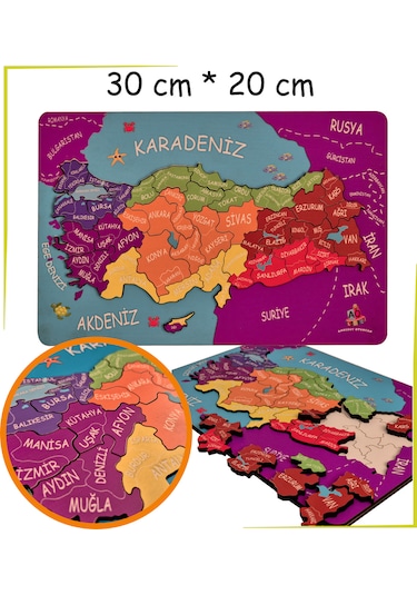 Kabartmalı Türkiye Haritası