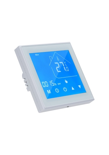 Tenfowee Hc-t010-gc Kombi Termostati - Haftalık Programlanabilir, Dokunmatik Ekran, 3a Güç, Beyaz, Ev/ofis/okul Uyumlu, Tuya Wifi B Şeması