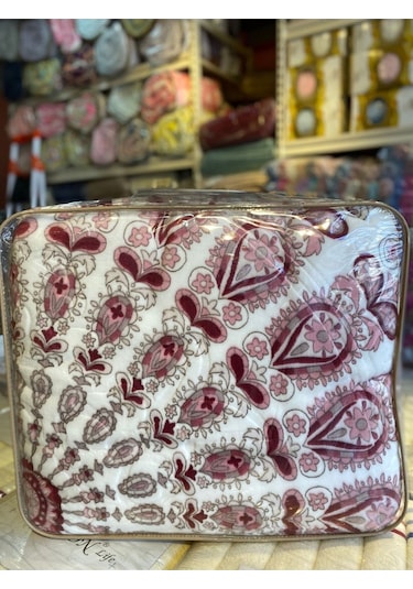 Sarar Battaniye Sarar Çift Kişilik Battaniye-mandala Turkuaz Pudra