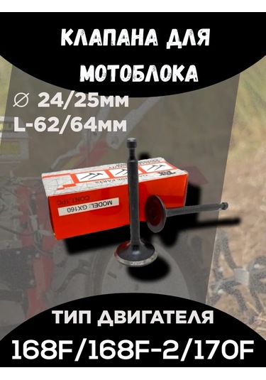 Pitstopkin Motoblok Ve Motorlar İçin Valfler: 168f, 168f-2, 170f 247332089