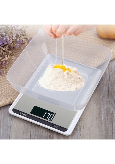 Paslanmaz Çelik Hassas Dijital Mutfak Tartısı 10 Kg-1g