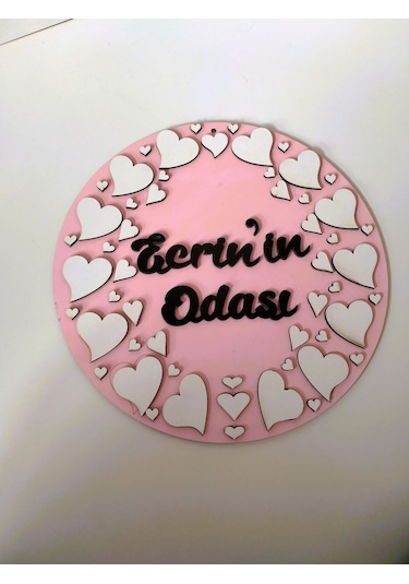 Kapı Süsü Pembe-Beyaz 3 Pembe - Beyaz