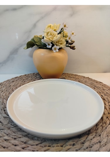 Md Ephesus White Pasta Tabağı 20 Cm Beyaz