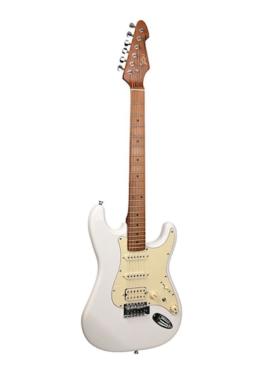 Peavey Raptor Lightning Bolt St Hss Stratocaster Elektro Gitar Olympic White