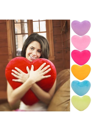 20cm Love Peluş Yastık Minder Oyuncak Minder Anaokulu Dansı Sevgililer Günü si Çift Düğün Kalp Şeklinde  Diğer
