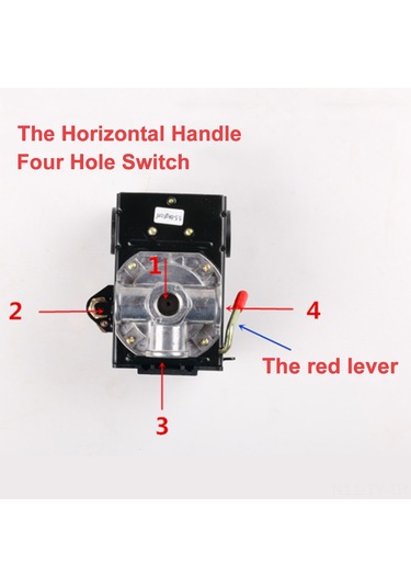 Teltree Lefoo 4 Portlu Hava Kompresörü Basınç Anahtarı - 95-125 Psı, Kolay Kurulum 1-gang