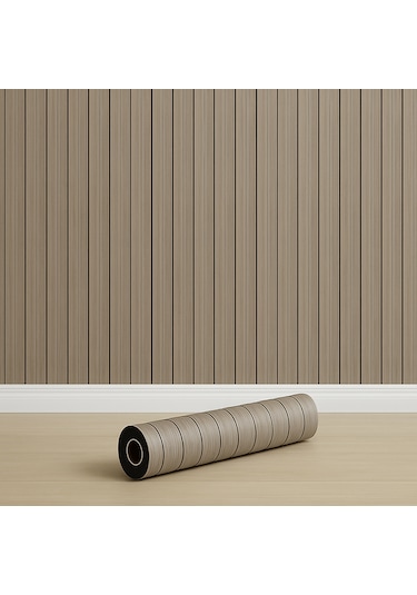 Brano Kendinden Yapışkanlı Duvar Lambiri 60x280 Cm Bej