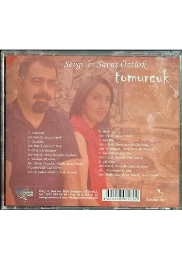 Müzik Cd'sidir Plak Değildir Cd Tomurcuk Sevgi Ve Savaş Öztürk