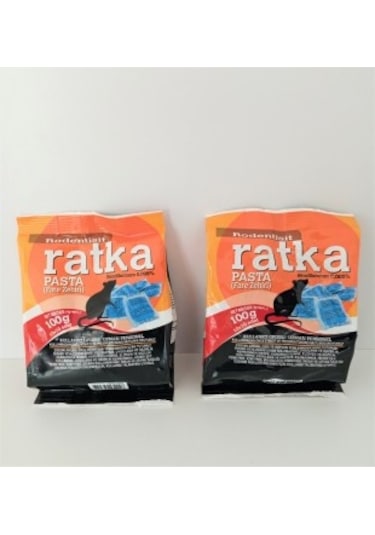 Ratka Fare Zehiri 2 Adet 100 Gr Fare Pastası Fare İlacı