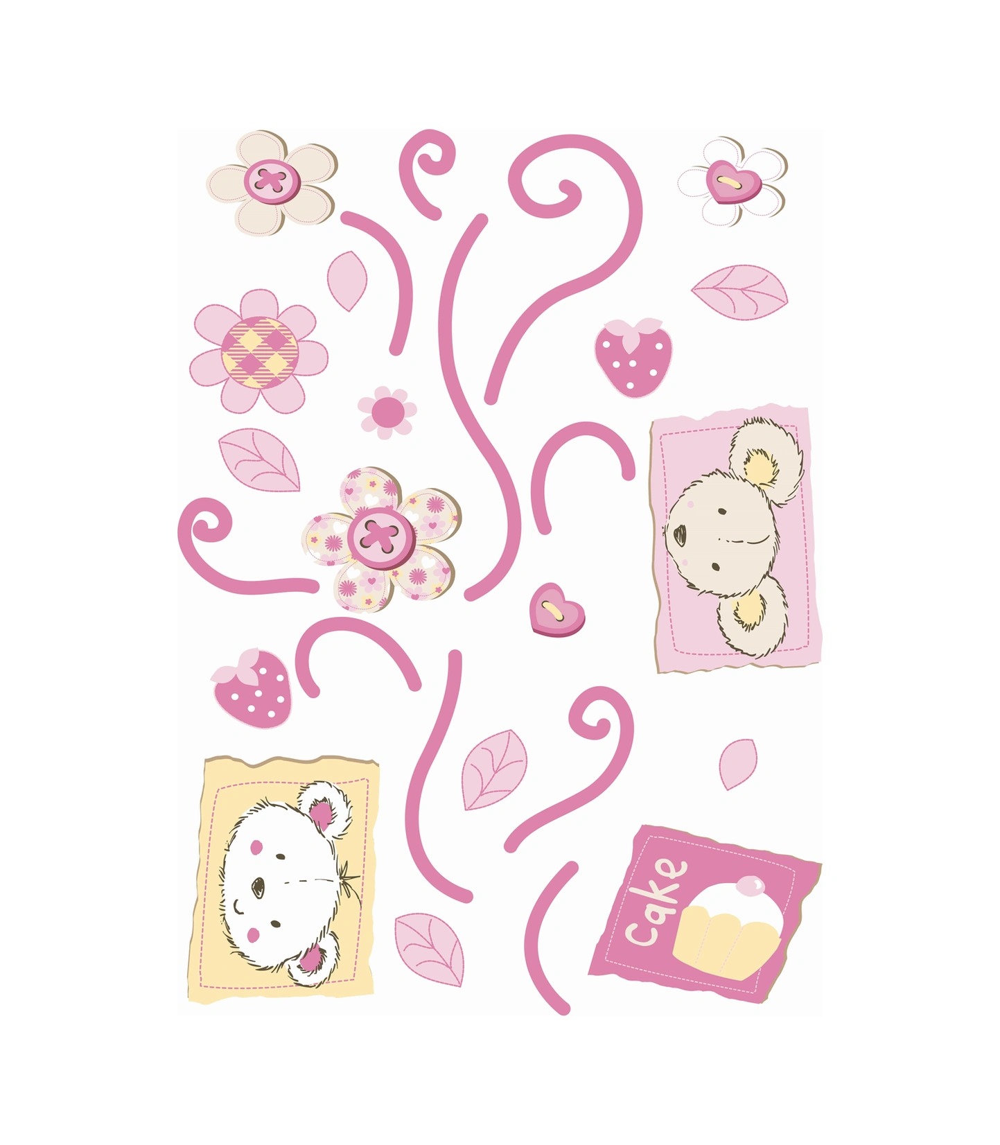 2 Adet Defter Sticker,laptop Sticker Çiçekli Ağaç Desenli Pvc 70x50x0,5cm