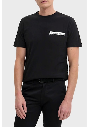 Calvin Klein Erkek T Shirt K10k113800 Beh Siyah SIYAH Siyah