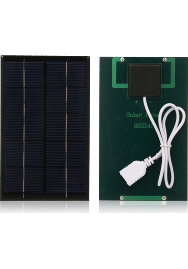 Tenfowee 5v 2w Taşınabilir Güneş Enerji Şarj Paneli - Cep Telefonu, Powerbank Hızlı Ve Sabit Şarj - Monokristal Silisyum - Dış Etkinlikler İçin