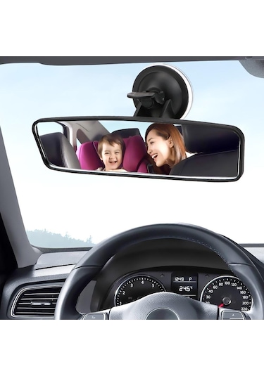 İç Dikiz İlave Ayna 240 Mm 360 Derece Ayarlı Vantuzlu