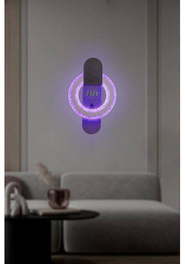 Eray Aydınlatma T8239 Siyah Rgb Led Avize Siyah