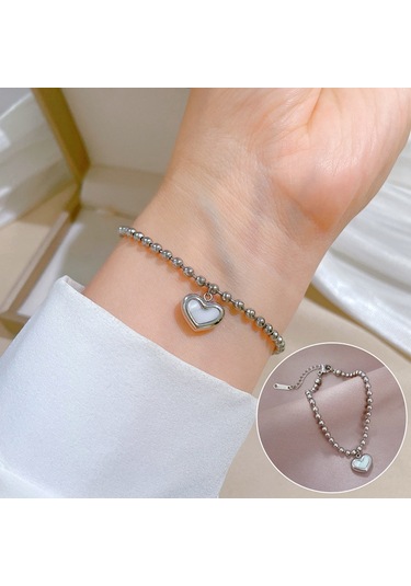 Jzcat Titanyum Çelik Hip Hop Bilezik Altın Moda Temperament Basit Bilezik-gsl19 Metalik