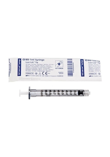 BD 1 ML Luerlock Kilitli İğnesiz Enjektör 100 Adet