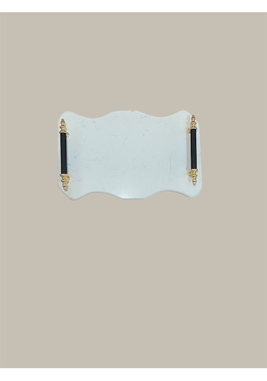 Kahve Sunum Tepsisi, Damat Kahve Tepsisi Beyaz