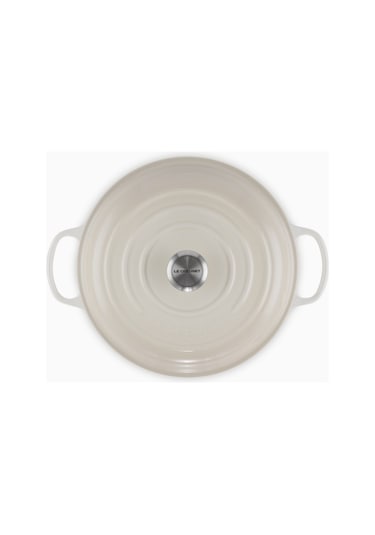 Le Creuset Gourmet Profesyonel Lüks Döküm Tencere Krem 28 Cm