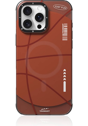 İphone 16 Pro Uyumlu Kılıf Magsafe Şarj Özellikli Spor Tasarımlı Youngkit Dynamic Serisi Kahverengi