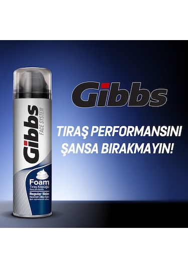 Gibbs Regular Tıraş Köpüğü 4 x 200 ML