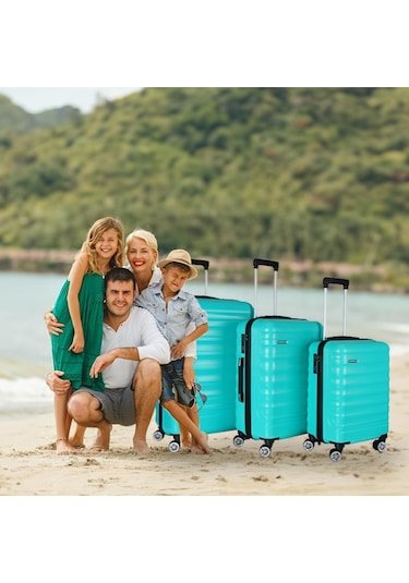 Vegmann Delphin Su Yeşili Orta Boy Valiz Su Yeşili