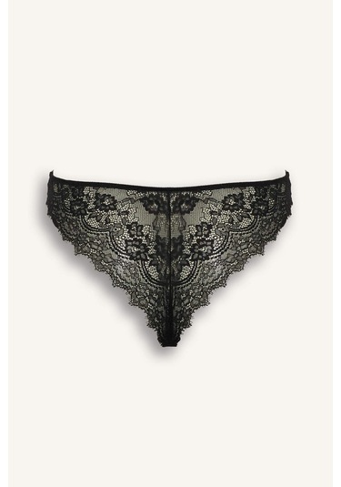 Defacto Bağcıklı Dantelli Brazilian Külot Fall İn Love F7028ax25wnbk81 Siyah