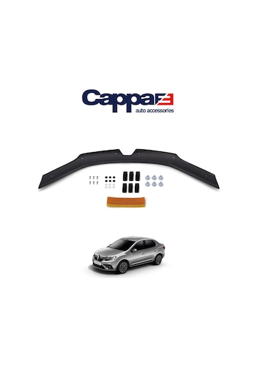 Cappafe Renault Symbol Ön Kaput Koruyucu Rüzgarlığı 4Mm Akrilik