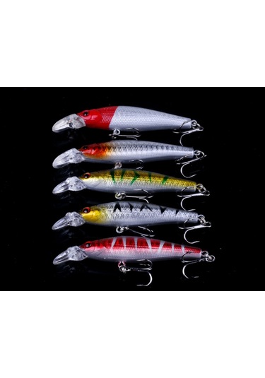 Hengjıa Set056 56 Parça Payet Seti Metal Payetler Sahte Yem Taze Levrek Balıkçılık Yem Seti, Uzunluk: 3 İla 10cm, Torbalı