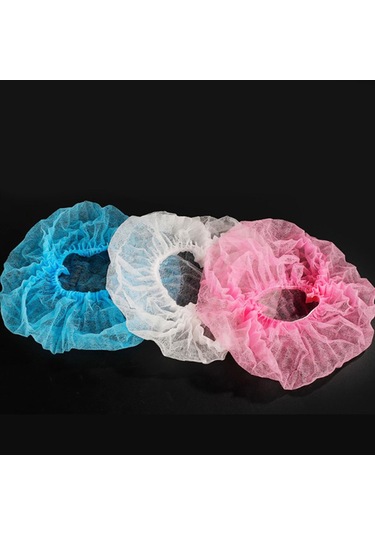 Suntek 100 Parça Tek Kullanımlık Saç Baş Örtüsü Net Pembe