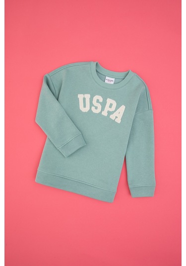 U.s. Polo Assn. Kız Çocuk Mint Sweatshirt 50317878-vr090 Mint