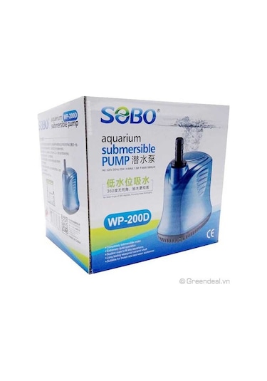 Sobo Wp-200d Alttan Emişli Akvaryum Sump Motoru 1800lt/s