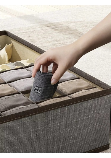 Myston House İç Çamaşırı, Çorap Ve Sütyen Saklama Düzenleyicisi 194310520 Gri