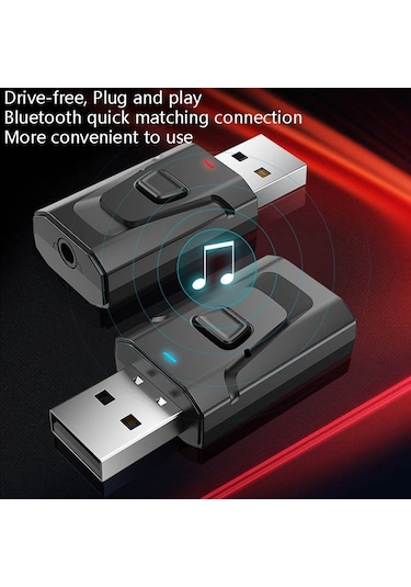 Sones T7 4'ü 1 Arada Bluetooth 5.0 Usb İletim Alıcı Ses Adaptörü
