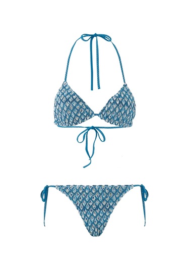 Missoni Dantel Desenli Bikini Takımı Çok Renkli