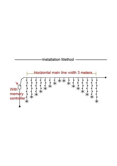 Novahub Beş Yıldızlı Dekoratif Işıklar Noel Su Geçirmez Dize Işıklar, Ab Fiş Renkli Işık Diğer