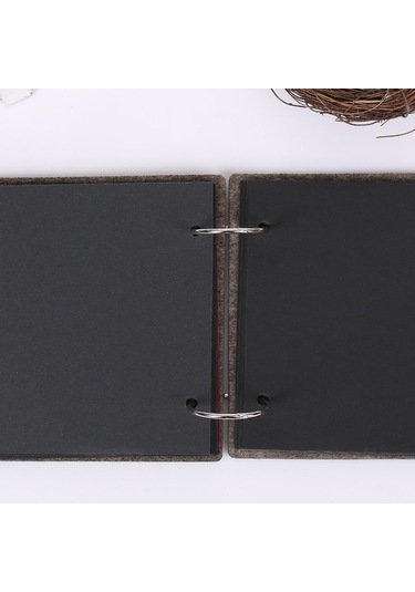 Sones 8 İnç 30 Sayfa Retro Karikatür Fotoğraf Albümü Keçe Albüm Yaratıcı İçi Boş Hatıra Albümü Lacivert Kamera