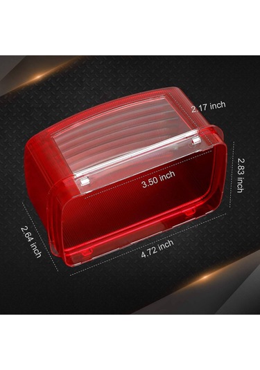 Honmex Yamaha Grizzly Kodiak Bigbear Bruin İçin Abs Plastiği Arka Fener Lens Kapak - Su Geçirmez, Kırılma Dayanıklı, Kolay Kurulum