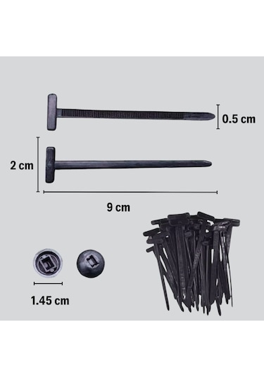 Plastik Bağlantı Elemanları 30lu Set 5570 Diğer