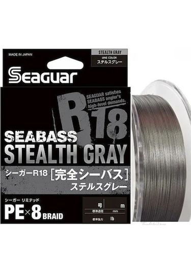 Seaguar Stealth Gray Pe 150mt 0,185mm 8 Örgü Gri Spin İp Misina
