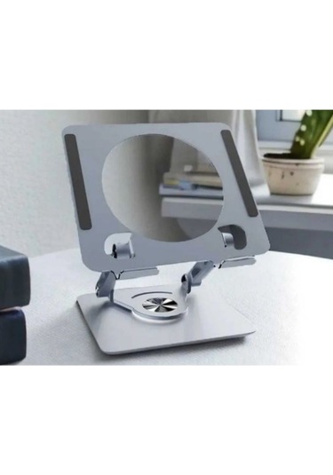 360 Derece Dönebilen Yükseltilmiş Masaüstü Ayarlanabilir Metal Tablet Standı 01