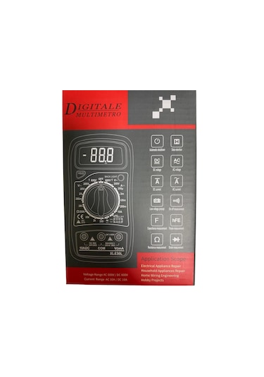 Xl830l Dijital Multimetre Led Ekranlı Avometre Mini Ölçü Aleti 9v
