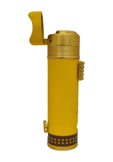 Monte Cristo Özel Üretim 3 Torch Pürmüz Sarı Puro Çakmağı - Tr7761