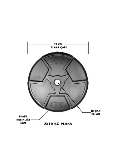 Ecgspor Hero Serisi 10 Kg Plaka-2 Adet