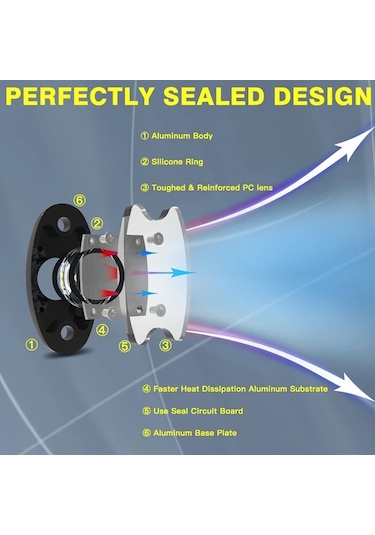 Dashanshop 4'lü Yeşil Led Rock Işıkları Toz Geçirmez Neon Underglow Utv Atv Kamyon