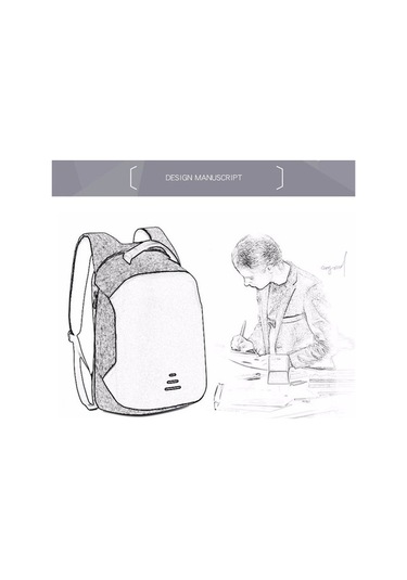 Createtech Seyahat Sırt Çantası Anti Hırsızlık, Laptop Bölmeli, Şarj Çoklu Çanta Koyu Kırmızı