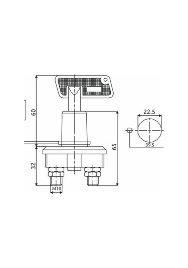 Aksa Akü Elektrik Devre Kesici Anahtarlı Isıya Dayanıklı Dc 12v-24v-1485