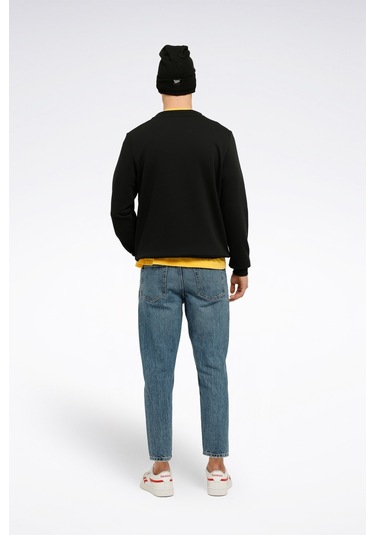Reebok Rı Ft Left Chest Cr Siyah Erkek Sweatshirt 000000000101449935 Siyah